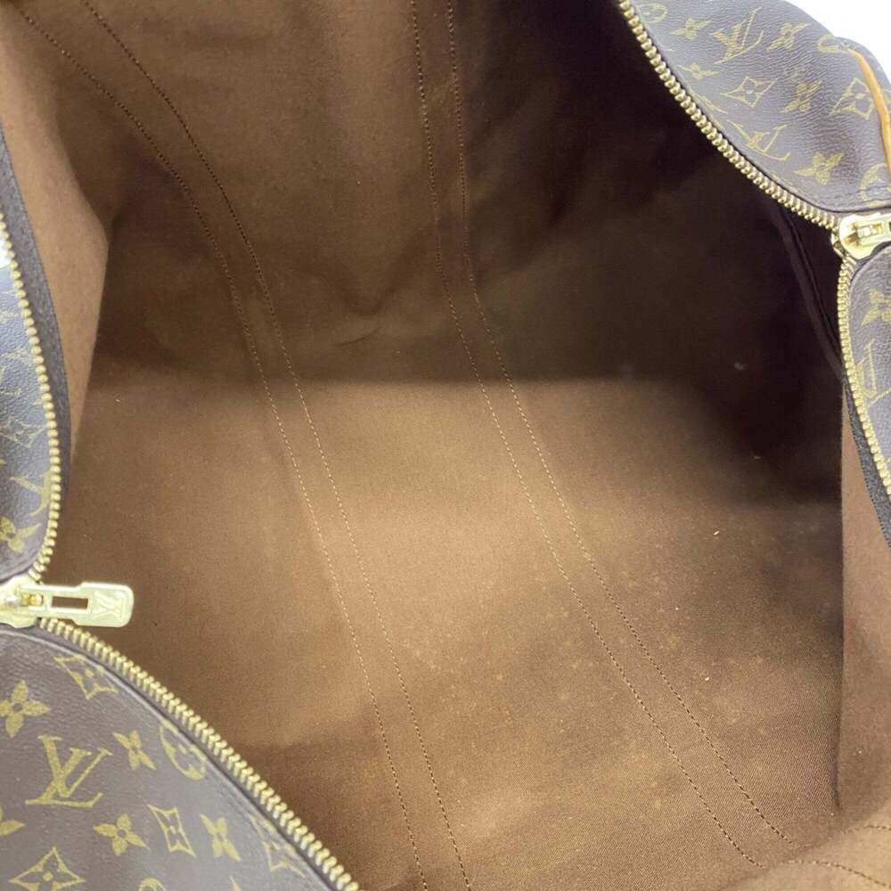 LOUIS VUITTON Brown Monogram Keepall 55 Boston Bag - Picture 4 of 13
